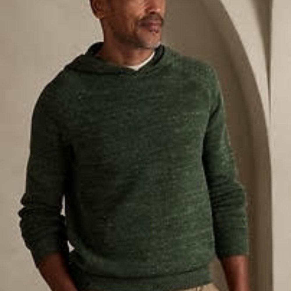 Banana Republic brand new Spacedye Popover Hoodie